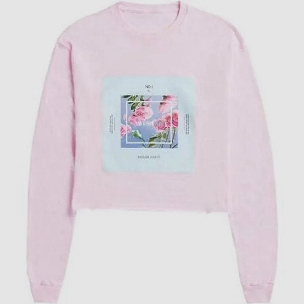 Taylor Swift Pink Long Sleeve Tee